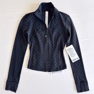 ❌ SOLD - NWT Define Cropped Jacket Nulu *Flocked Polka Flock Black Size 2